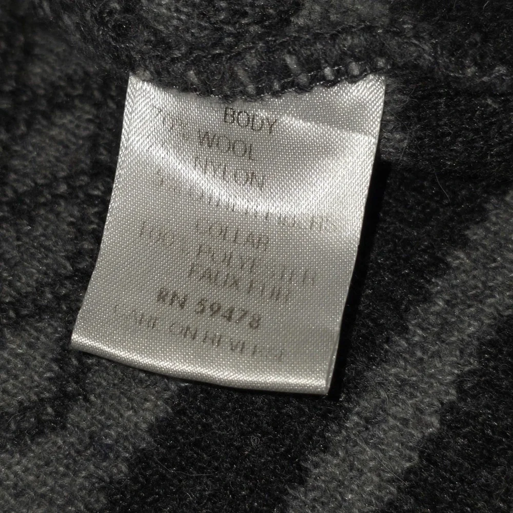 A. IDA Made In Italy Knit Cardigan Wool Blend Button Up Geometric Pattern Medium - Picture 11 of 14